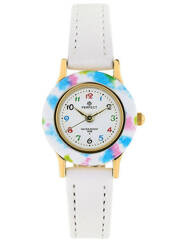 ZEGAREK DZIECIĘCY PERFECT LP165-04 KOMUNIJNY - biały/kolorowy + BOX