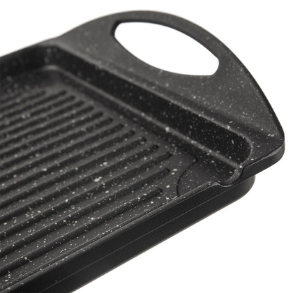 Płyta grillowa granitowa patelnia do grillowania smażenia prostokątna GRANDE 34x26,5 cm