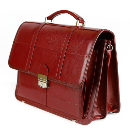 523 Teczka damska 2-komorowa-wiśnia KEMER