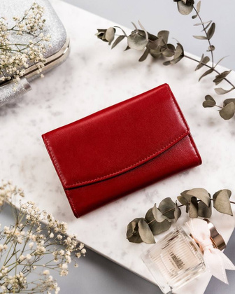 Elegancki portfel damski ze skóry naturalnej