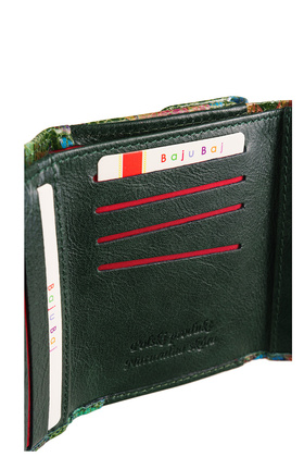Mały portfel damski BajuBaj z kolorowej skóry naturalnej – funkcjonalność i bezpieczeństwo RFID PD2001cs157