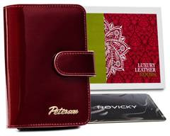 Mały skórzany portfel damski rfid