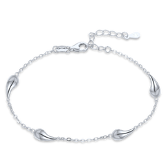 MINET Srebrna bransoletka krople