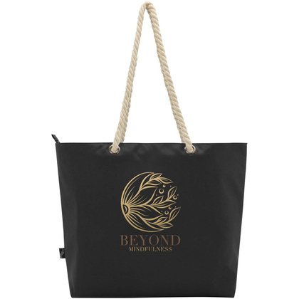 Panama torba termiczna na plażę z uchwytami ze sznurka wykonana z materiałów z recyklingu z certyfikatem GRS 23L