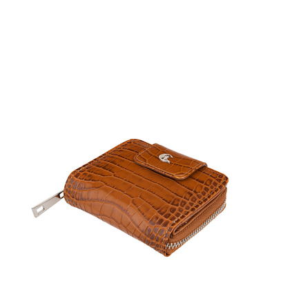 Skórzany portfel damski croco Canaletto z naturalnej skóry licowej PD1023s262 RFID