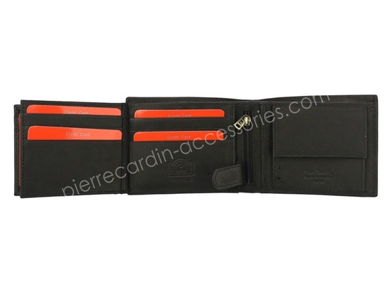 Portfel męski skórzany PIERRE CARDIN TILAK28 325 RFID Czarny