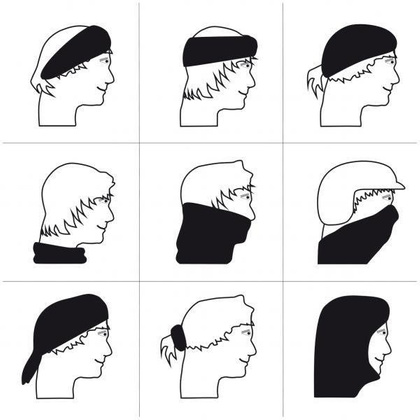 Wielofunkcyjne nakrycie głowy TRENDY, jasnozielony