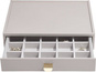 Szkatułka na biżuterię Stackers 20 komorowa classic taupe z szufladą