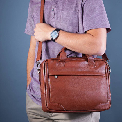 Aktówka na laptopa Montclare 13,3" brązowa