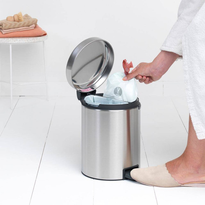 Kosz pedałowy do segregacji NewIcon 2 x 2L Stal matowa 280467