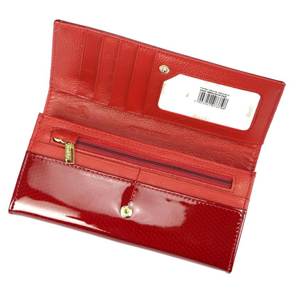 Duży portfel damski, skóra naturalna, RFID