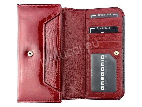 Portfel damski skórzany PELLUCCI GP-110 Czerwony