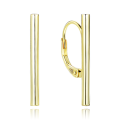 MINET Eleganckie pozłacane srebrne kolczyki sztyfty