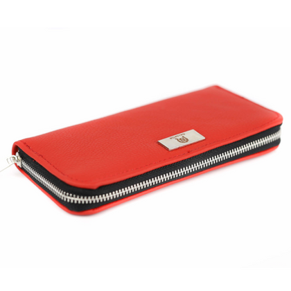 P-02 Portfel skórzany Korona - czerwony KEMER