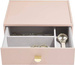 Szkatułka na biżuterię Stackers classic różowa z szufladą