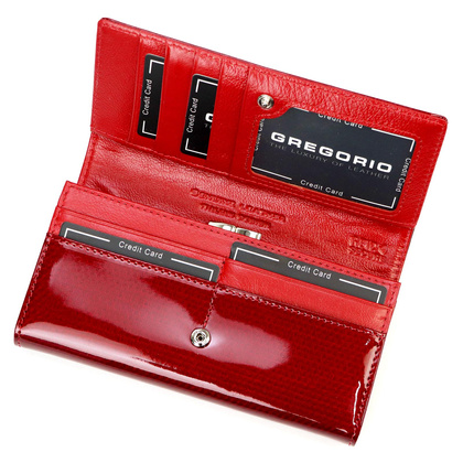 Portfel damski skórzany PELLUCCI CB-100 czerwony