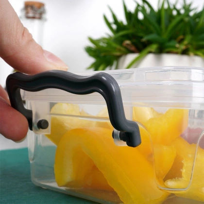 Pojemnik kuchenny dzielony do przechowywania żywności z pokrywką zamykany 500 ml