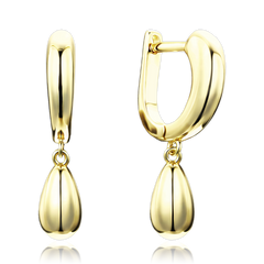 MINET Eleganckie pozłacane kolczyki srebrne