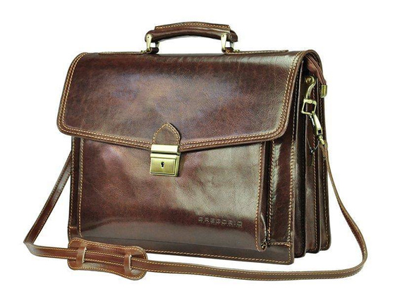 Teczka skórzana PELLUCCI Art.6 Brązowa