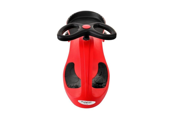 Jeździk Grawitacyjny FUNFIT KIDS ze świecącymi kołami LED Czerwony