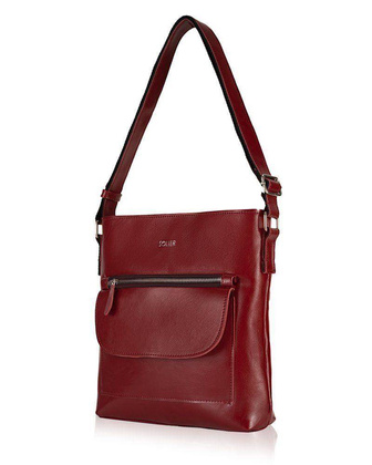 Skórzana torba damska Perea FL20 bordowa - min. zamówienie 20 / 50 / 100 szt.