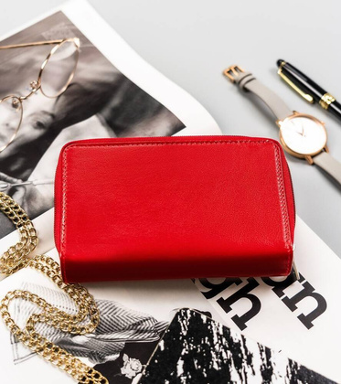 Peterson portfel skórzany PTN RD-48-GCL Red