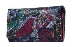 Portfel damski skórzany KEMER 008D Czerwony - min. zamówienie 20 / 50 / 100 szt.