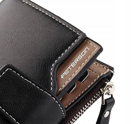 Zestaw prezentowy: skórzany portfel damski na zatrzask i woda perfumowana velvet