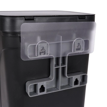 Kosz na śmieci odpady zawieszany na drzwi szafki czarny 10 l