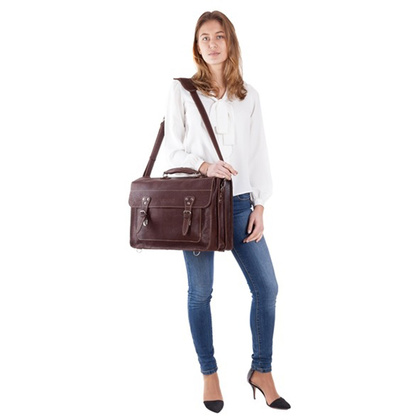 Big torba skórzana biznesowa KEMER VOOC TC8 czarny