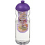 Bidon H2O Base® z wypukłym wieczkiem o pojemności 650 ml z możliwością przyrządzania wody smakowej