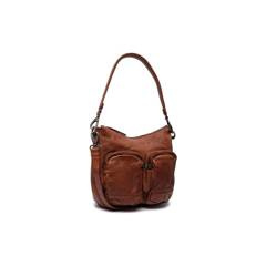 Torebka damska skórzana na ramię Koniak - min. zamówienie 20 / 50 / 100 szt.