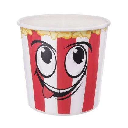 Kubek kubełek pojemnik na popcorn przekąski przystawki wiaderko box duży 3,4 l