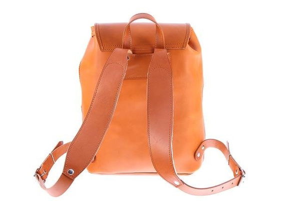 Duży plecak skórzany KEMER VOOC Vintage P38 brąz