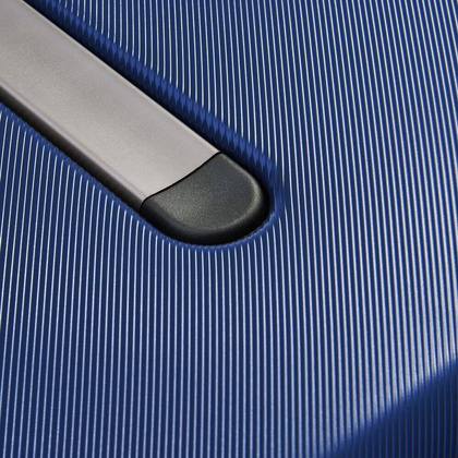 Walizka Delsey Cactus Mała twarda niebieska walizka kabinowa na kółkach 55 cm