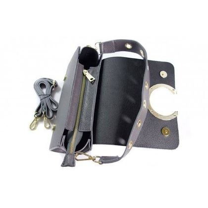 Listonoszka La Bomba złote okucia Szara LB134G