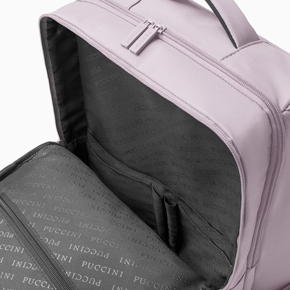 Plecak podróżny z miejscem na laptop 15,6" PUCCINI BARBADOS PM50251 M 3A Różowy