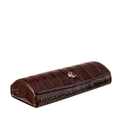 Etui na okulary Canaletto z naturalnej skóry na wzór krokodyla ED107s259