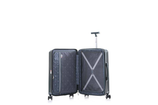 LYS Paris Porto Średnia twarda zielona walizka na kółkach 66 cm