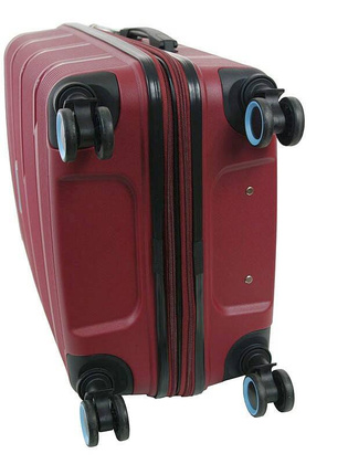 Średnia walizka DIELLE 170 Bordowa