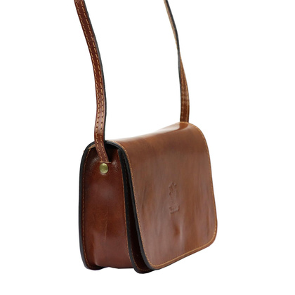 Torebka damska skórzana KEMER 43 carmel