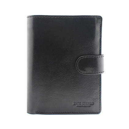 Elegancki portfel męski ze skóry naturalnej