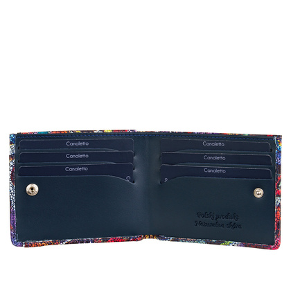 Mały portfel skórzany BajuBaj motyle PD1055Cs13 RFID