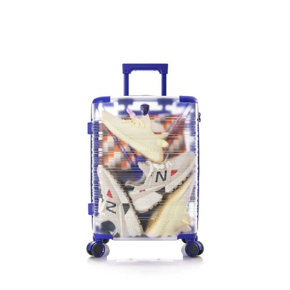 Heys X-Ray średnia niebieska transparentna walizka na kółkach