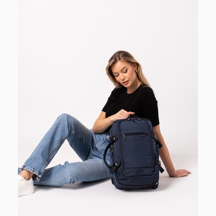Wielofunkcyjny plecak z miejscem na laptop 14" PUCCINI EASY PACK PM90171 7A Granatowy