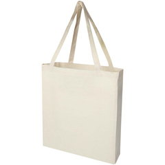 Madras torba na zakupy z bawełny z recyklingu z certyfikatem GRS 140 g/m² z dnem