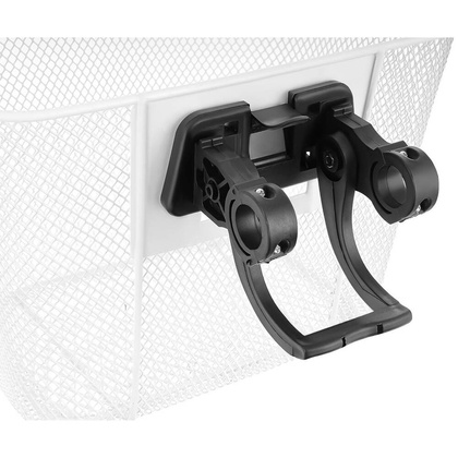 KOSZYK METALOWY ROWEROWY PRZEDNI M/RAMA KLICK BIAŁY