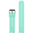 Pasek gumowy do zegarka U27 - miętowy/srebrny - 20mm