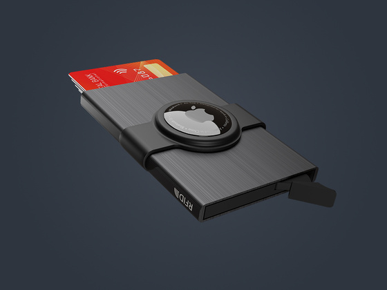 Etui na karty kredytowe RFID ZEN z uchwytem na AirTag 2157