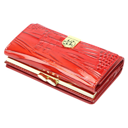 Portfel damski skórzany PELLUCCI AL-108 Czerwony